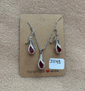 Ruby Stone Necklace Set