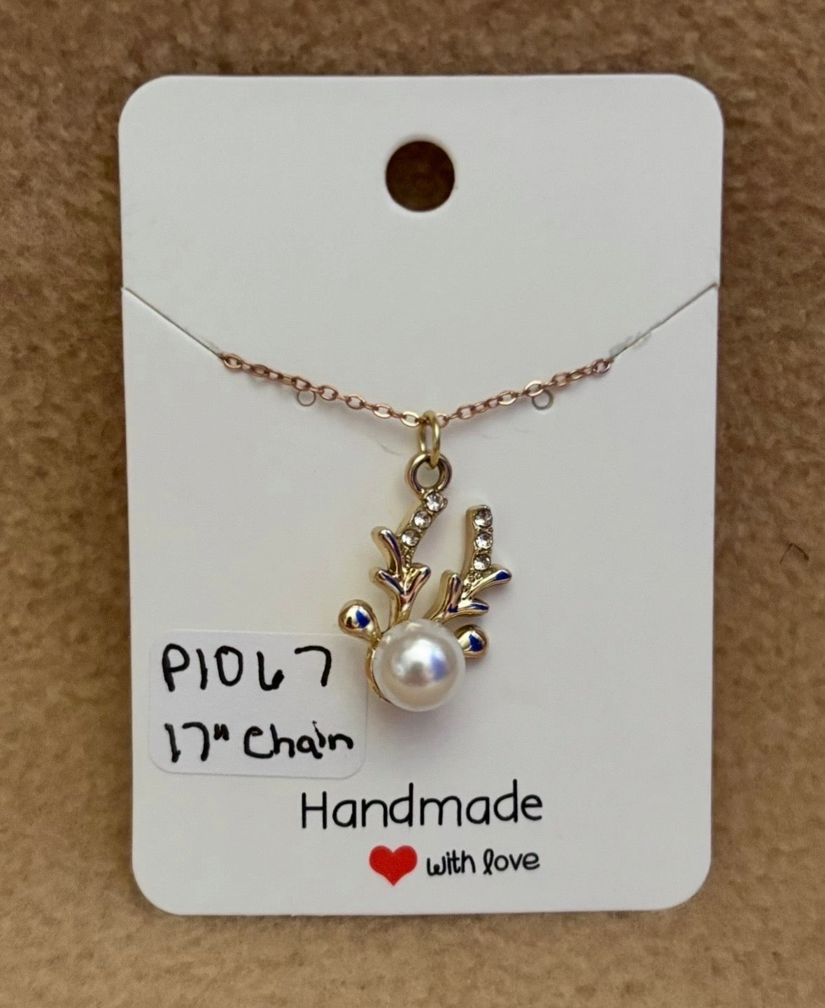 Reindeer Head Necklace