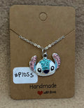 Rhinestone Stitch Head Necklace
