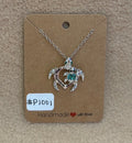 Mom Turtle and Baby Necklace