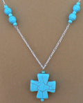 Turquoise Cross Necklace