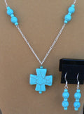 Turquoise Cross Set