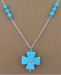 Turquoise Cross Necklace