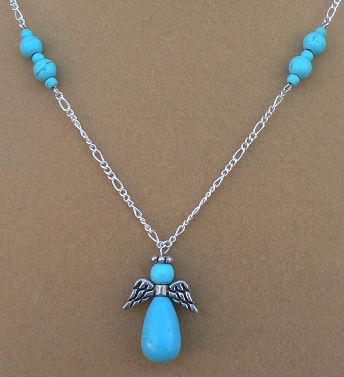Turquoise Angel Necklace