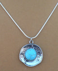 Turquoise Circle Necklace