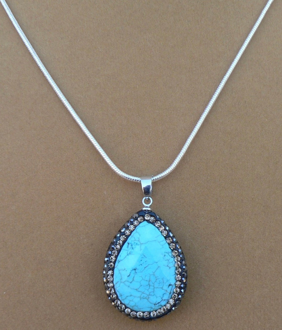 Oval Turquoise Necklace