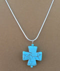 Turquoise Cross Necklace