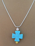 Turquoise Cross Necklace